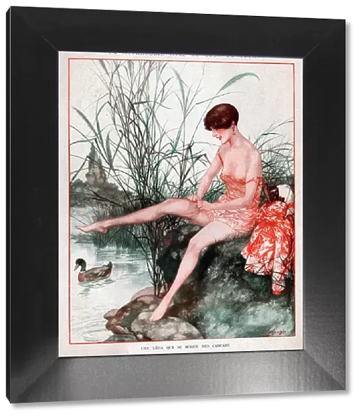 La Vie Parisienne 1927 1920s France cc erotica ducks stockings womens glamour