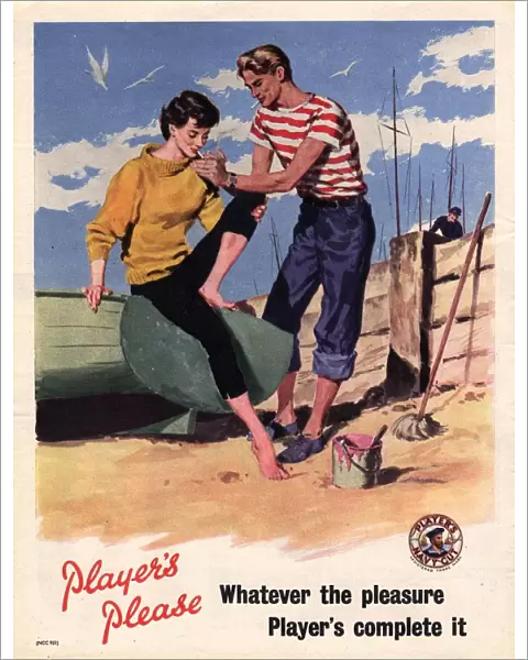 Players Navy Cut 1950s UK cigarettes smoking