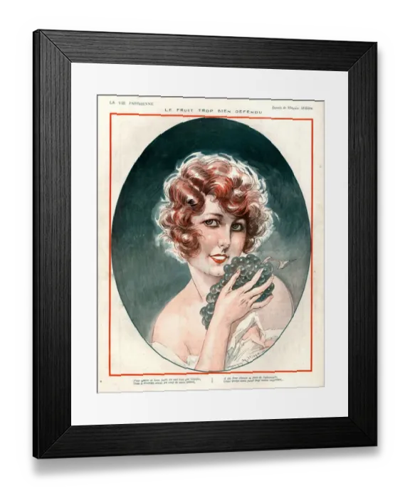 Framed Print : 1920s, France, La Vie Parisienne, Magazine Plate
