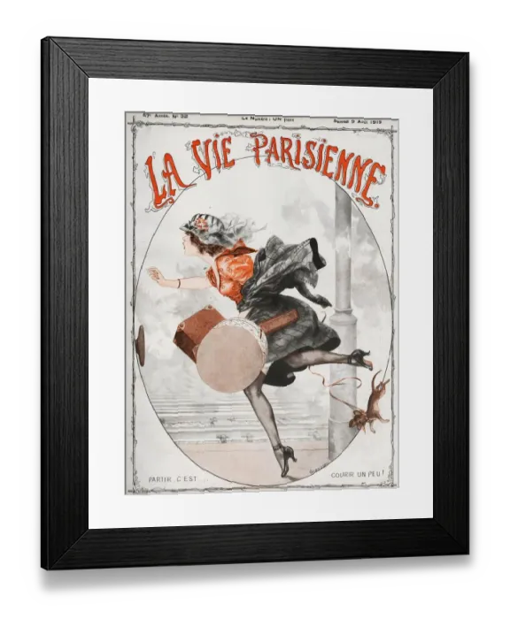 Framed Print : La Vie Parisienne 1919 1910s France Cheri Herouard magazines winds windy hats boxes Framed Print : La Vie Parisienne 1919 1910s France Cheri Herouard magazines winds windy hats boxes