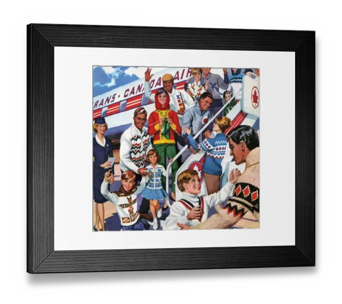 Framed Print : knitwear 1961 1960s UK mens womens childrens holidays winter jumpers W children s Framed Print : knitwear 1961 1960s UK mens womens childrens holidays winter jumpers W children s