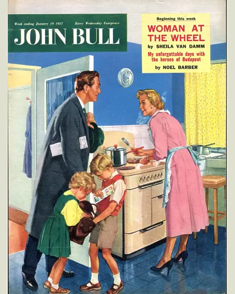 John Bull 1957 1950s UK cooking housewives housewife kitchens woman women in kitchen