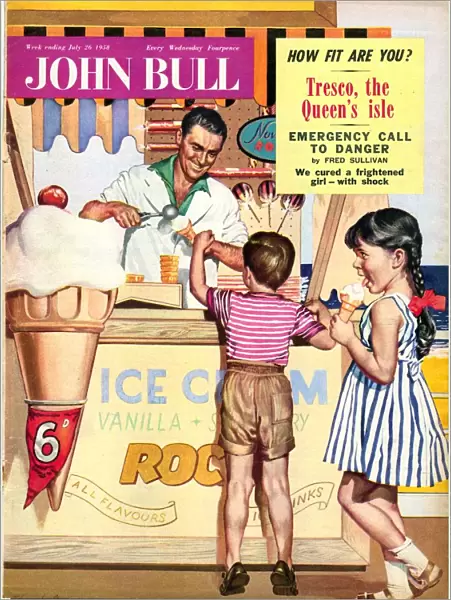 John Bull 1950s UK holidays ice-cream magazines