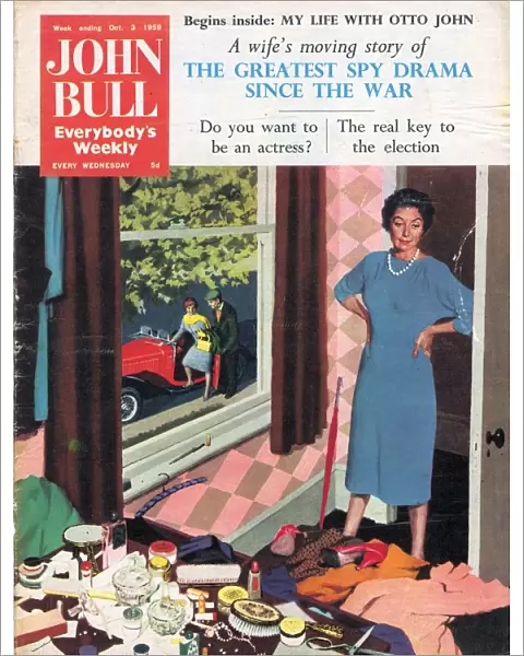 John Bull 1959 1950s UK mess messy rooms housewives housewife tidying cleaning products