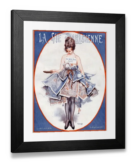 Framed Print : La Vie Parisienne 1920 1920s France C Herouard illustrations magazines begging beggars Framed Print : La Vie Parisienne 1920 1920s France C Herouard illustrations magazines begging beggars