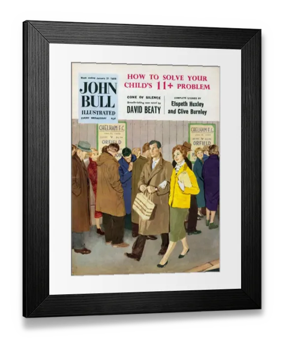 Framed Print : John Bull 1950s UK football magazines Framed Print : John Bull 1950s UK football magazines