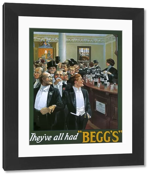 Beggs 1912 1910s UK whisky alcohol whiskey advert Beggs Scotch Scottish bars