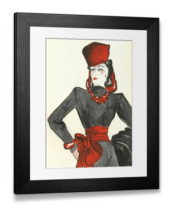 Framed Print : Womens Fashion 1930s 1939 1930s UK portraits womens hats Framed Print : Womens Fashion 1930s 1939 1930s UK portraits womens hats