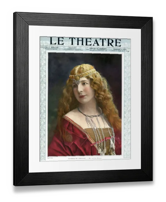 Framed Print : Le Theatre, 1900s, France Framed Print : Le Theatre, 1900s, France