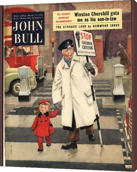 John Bull 1954 1950s UK lollypop man men road safety magazines