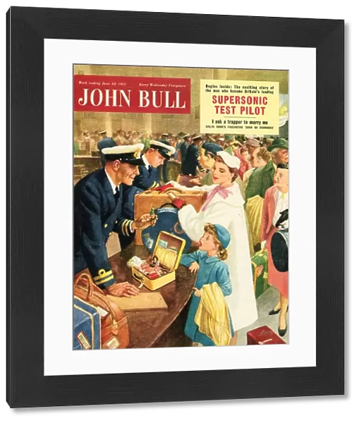 John Bull 1955 1950s UK holidays mothers and daughters travel customs smuggling magazines