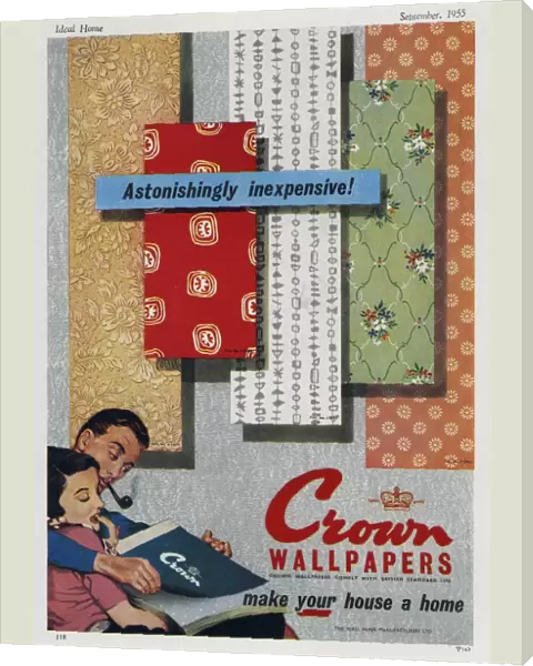 Crown 1950s UK wallpapers interiors