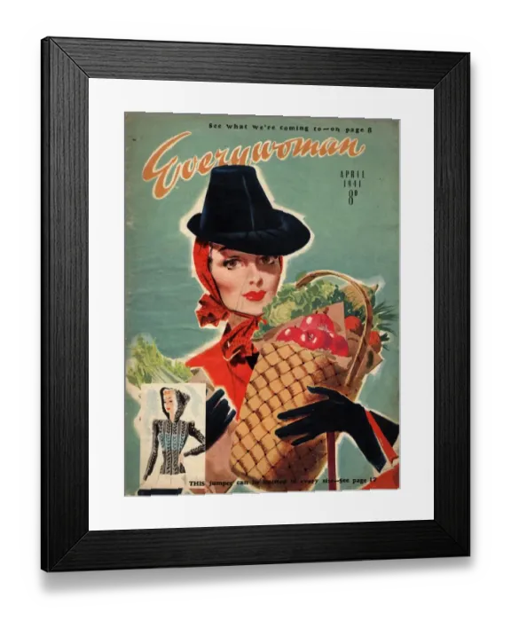 Framed Print : Everywoman 1940s UK shopping magazines Framed Print : Everywoman 1940s UK shopping magazines