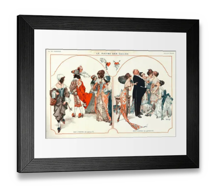 Framed Print : 1920s, France, La Vie Parisienne, Magazine Plate Framed Print : 1920s, France, La Vie Parisienne, Magazine Plate