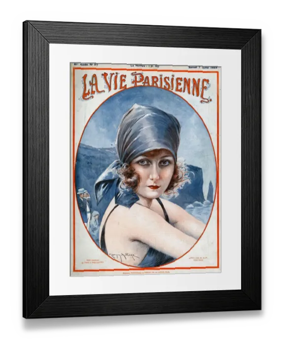 Framed Print : La vie Parisienne 1923 1920s France Maurice Milliere magazines illustrations womens Framed Print : La vie Parisienne 1923 1920s France Maurice Milliere magazines illustrations womens
