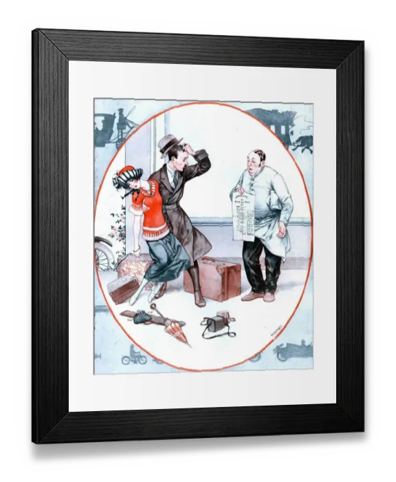 Framed Print : La Vie Parisienne 1920s France glamour hotels disasters bills holidays Framed Print : La Vie Parisienne 1920s France glamour hotels disasters bills holidays