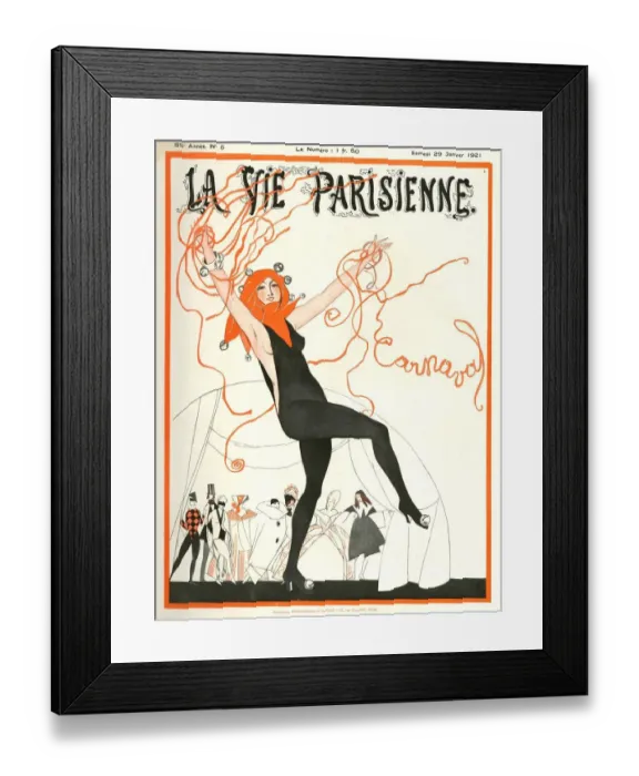 Framed Print : 1920s France La Vie Parisienne Magazine Cover Framed Print : 1920s France La Vie Parisienne Magazine Cover