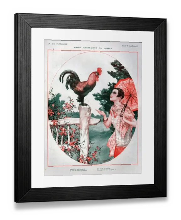 Framed Print : 1920s, France, La Vie Parisienne, Magazine Plate Framed Print : 1920s, France, La Vie Parisienne, Magazine Plate
