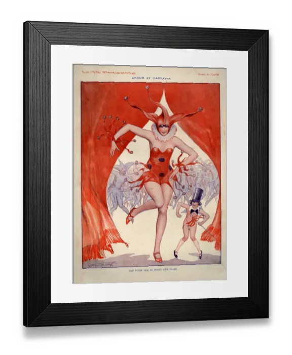 Framed Print : 1920s, France, La Vie Parisienne, Magazine Plate Framed Print : 1920s, France, La Vie Parisienne, Magazine Plate