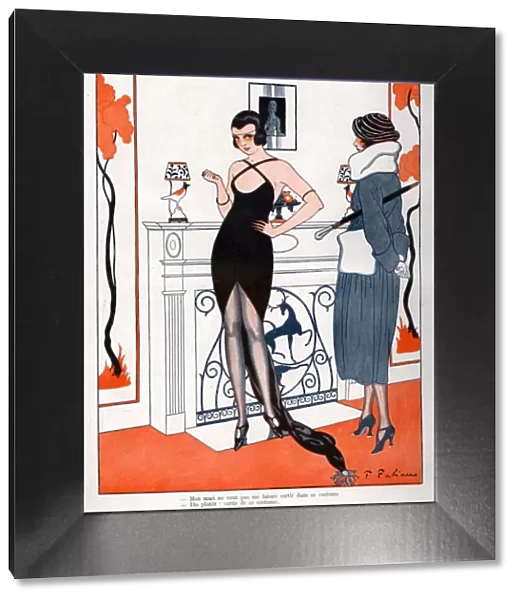 La Vie Parisienne 1920 1920s France Fabien Fabiano Illustrations womens dresses erotica