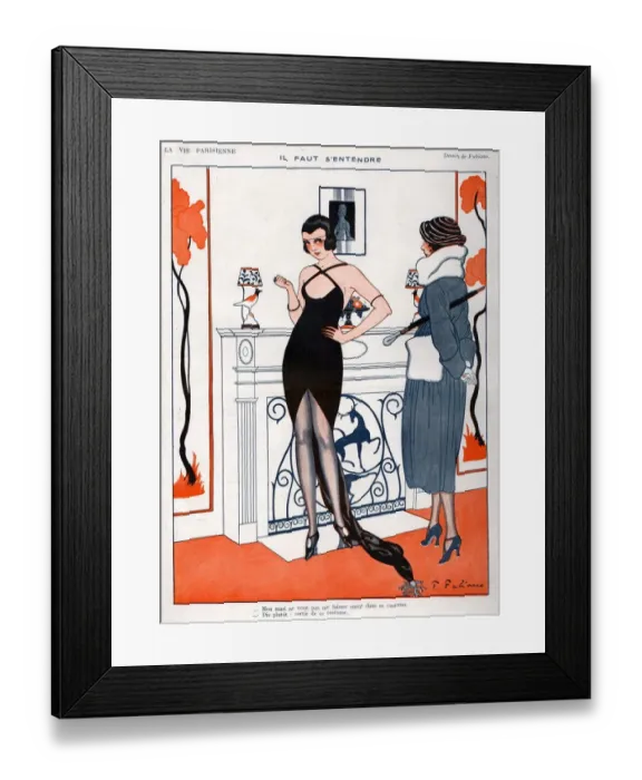 Framed Print : La Vie Parisienne 1920 1920s France Fabien Fabiano Illustrations womens dresses erotica Framed Print : La Vie Parisienne 1920 1920s France Fabien Fabiano Illustrations womens dresses erotica