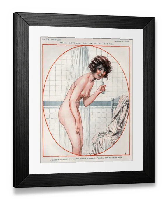 Framed Print : 1920s, France, La Vie Parisienne, Magazine Plate Framed Print : 1920s, France, La Vie Parisienne, Magazine Plate