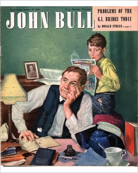 John Bull 1948 1940s UK homework latin comics reading