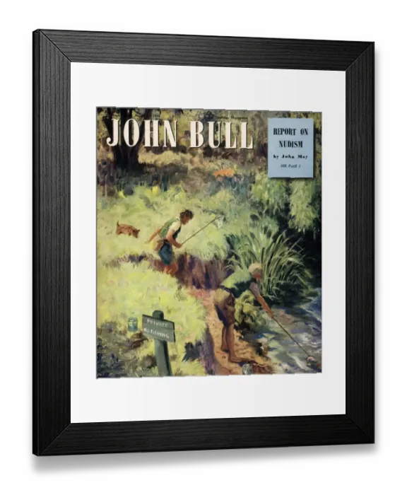 Framed Print : John Bull 1950s UK fishing magazines Framed Print : John Bull 1950s UK fishing magazines