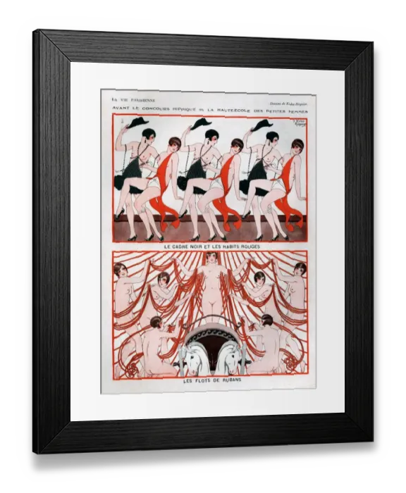 Framed Print : 1920s, France, La Vie Parisienne, Magazine Plate Framed Print : 1920s, France, La Vie Parisienne, Magazine Plate