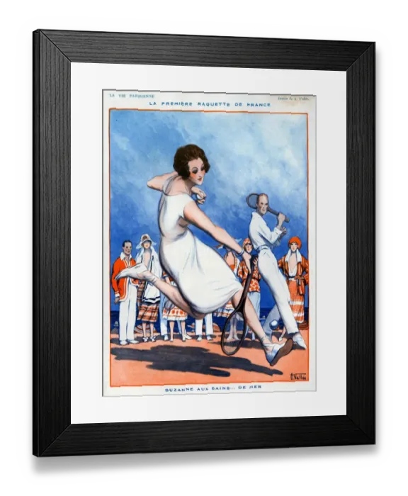 Framed Print : 1920s France La Vie Parisienne Magazine Plate