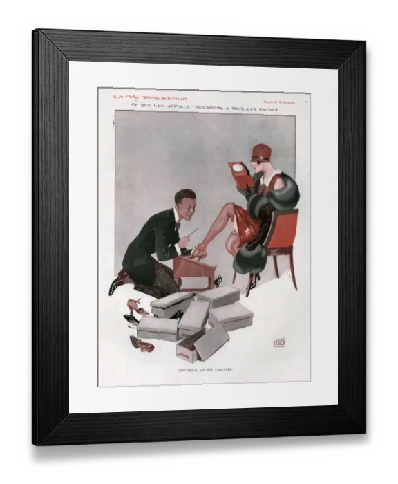 Framed Print : 1920s, France, La Vie Parisienne, Magazine Plate Framed Print : 1920s, France, La Vie Parisienne, Magazine Plate
