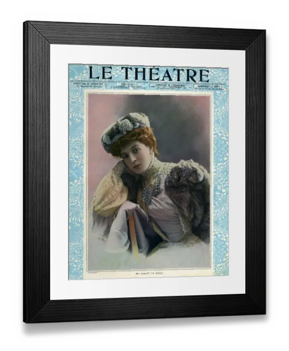 Framed Print : Le Theatre, 1900s, France Framed Print : Le Theatre, 1900s, France