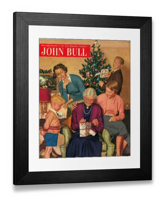 Framed Print : John Bull 1950s UK presents trees magazines Framed Print : John Bull 1950s UK presents trees magazines