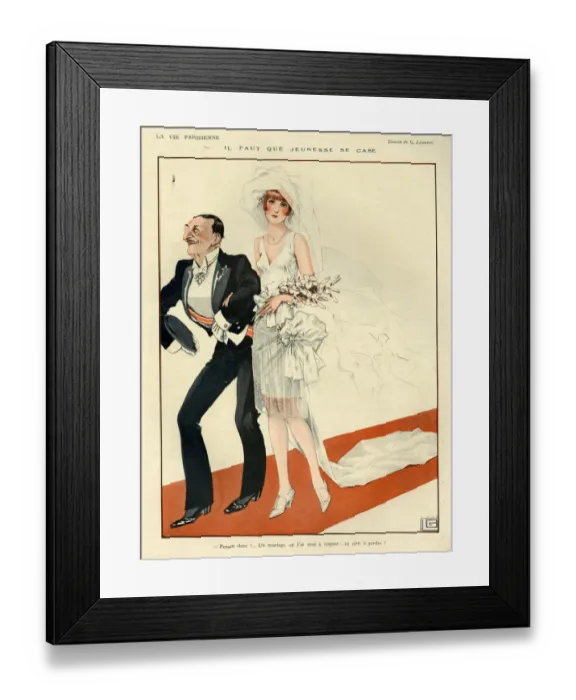 Framed Print : 1920s, France, La Vie Parisienne, Magazine Plate Framed Print : 1920s, France, La Vie Parisienne, Magazine Plate