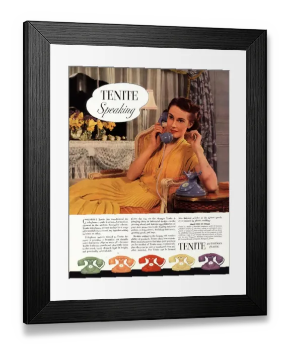 Framed Print : Tenite 1930s USA
