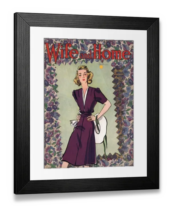 Framed Print : Wife and Home 1940s UK womens magazines Framed Print : Wife and Home 1940s UK womens magazines