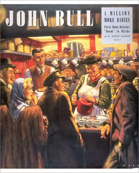 John Bull 1948 1940s UK restaurants stalls cafes drinks tea magazines