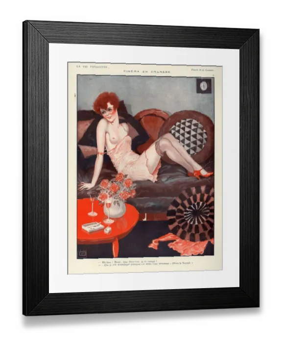 Framed Print : 1920s, France, La Vie Parisienne, Magazine Plate Framed Print : 1920s, France, La Vie Parisienne, Magazine Plate