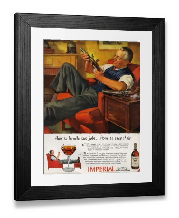 Framed Print : 1940s, USA, Imperial, Magazine Advert Framed Print : 1940s, USA, Imperial, Magazine Advert