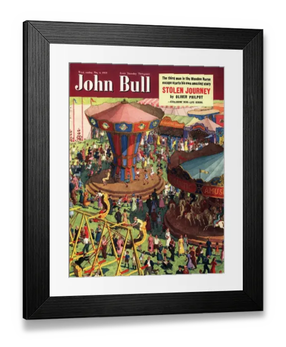 Framed Print : John Bull 1950s UK covers magazines