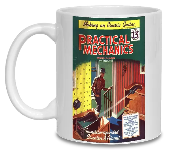 Practical Mechanics 1950s UK burglar alarms magazines burglary