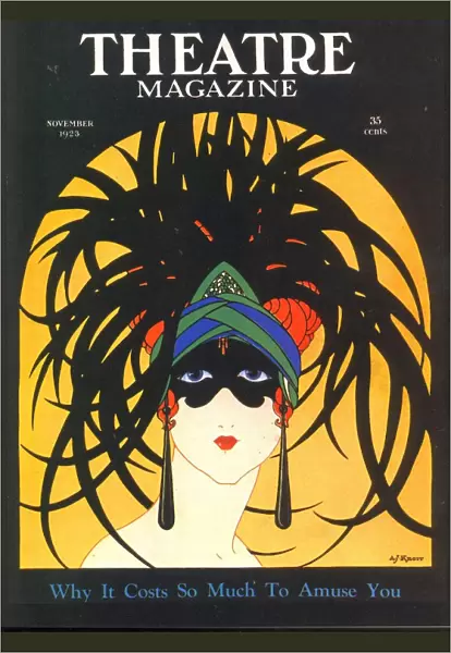 Theatre 1920s USA masks magazines art deco