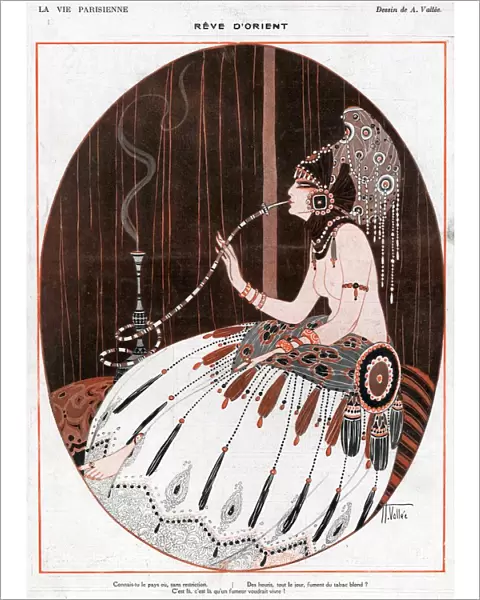 La Vie Parisienne 1918 1910s France A Vallee illustrations erotica exotic woman women