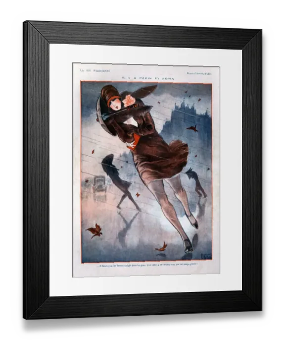 Framed Print : 1920s France La Vie Parisienne Magazine Plate