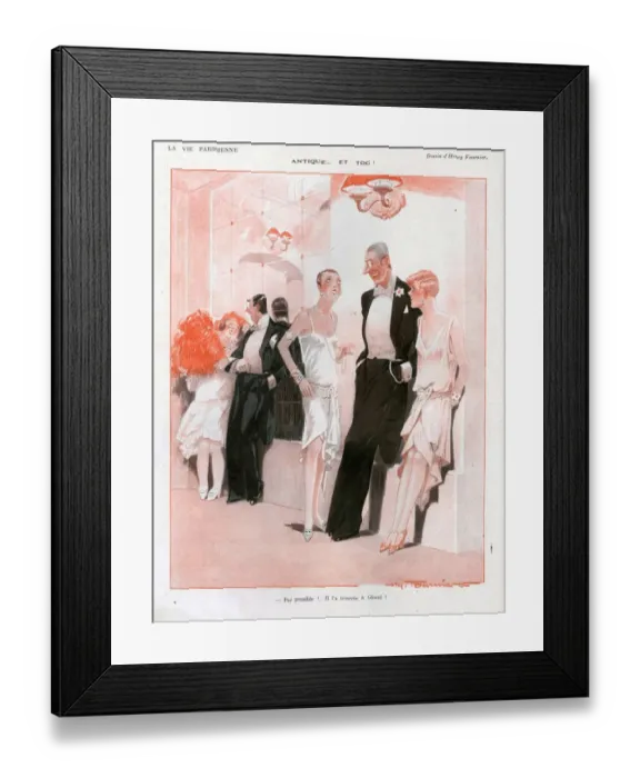 Framed Print : 1920s, France, La Vie Parisienne, Magazine Plate Framed Print : 1920s, France, La Vie Parisienne, Magazine Plate