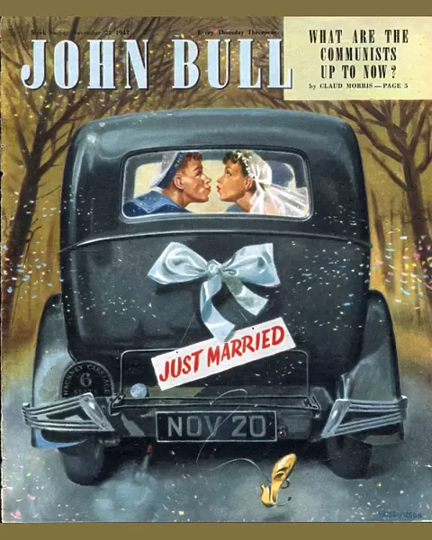 John Bull 1947 1940s UK love brides weddings just married marriages magazines