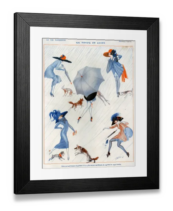 Framed Print : 1920s France La Vie Parisienne Magazine Plate Framed Print : 1920s France La Vie Parisienne Magazine Plate