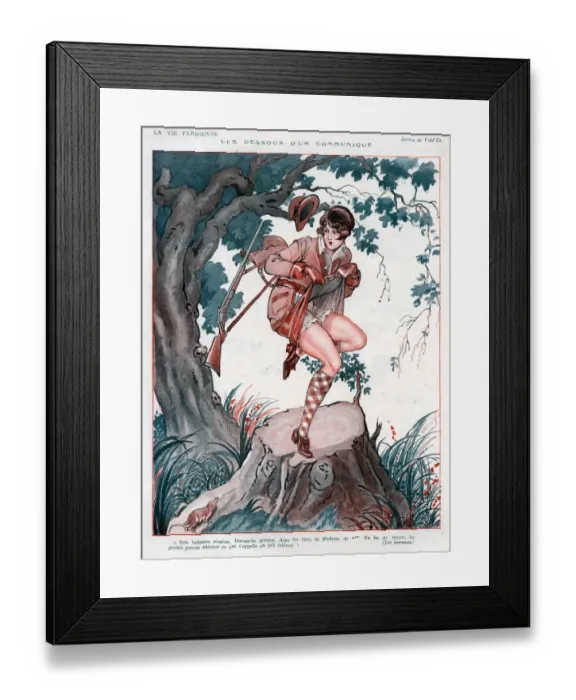 Framed Print : 1920s France La Vie Parisienne Magazine Plate Framed Print : 1920s France La Vie Parisienne Magazine Plate