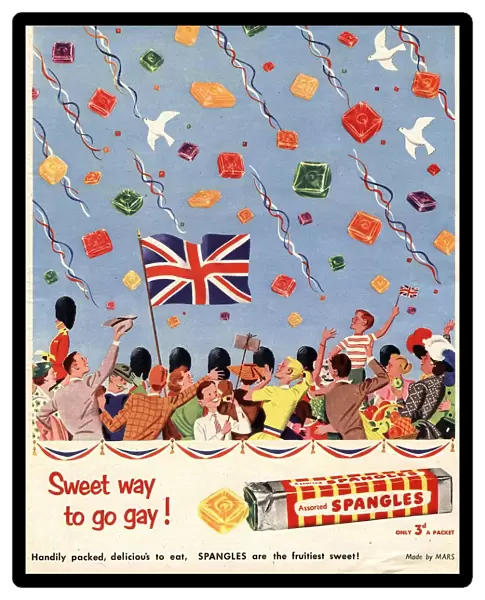 Spangles 1953 1950s UK coronation sweets