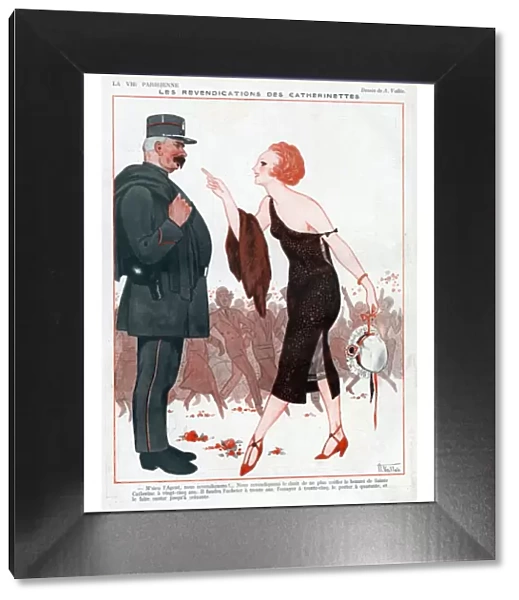 La Vie Parisienne 1920s France A Vallee illustrations police